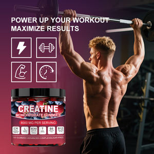 Gomitas Energéticas de Creatina Monohidrato y L-Carnitina de Alta Potencia OEM para Adultos, Pre-Entrenamiento y Recuperación Muscular - Product Image 4