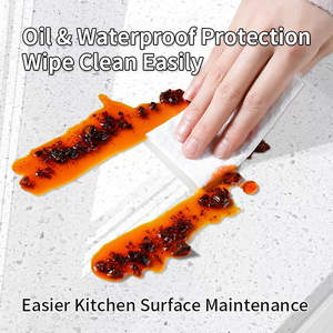 <span class=keywords><strong>Film</strong></span> protecteur de cuisine imperméable et ignifuge, <span class=keywords><strong>film</strong></span> transparent en PET pour meubles, tables, armoires, comptoirs - Product Image 2