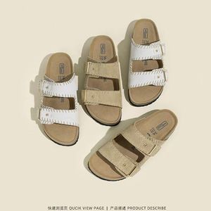 Pantuflas elegantes y modernas para mujer, al por mayor, con suela de madera blanda y comodidad para exteriores, novedad 2026 - Product Image 4