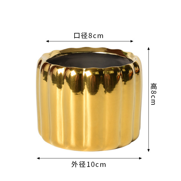 Colonne romaine moyenne plaquée or