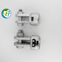 Écrous en U galvanisés à chaud pour lignes électriques, accessoires de ligne de transmission aérienne, écrous en U en acier pour câbles ACSR OPGW