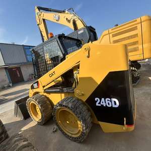 Chargeur sur pneus Cat 246D d'occasion à bas prix Charge nominale de 6 tonnes avec moteur et composants de la boîte de vitesses - Product Image 4