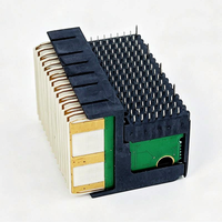 Connecteur de backplane haute vitesse MultiGig RT2 1410187-3 1410189-3 VITA46 VPX 112 broches 7*16 mâle à angle droit à pression