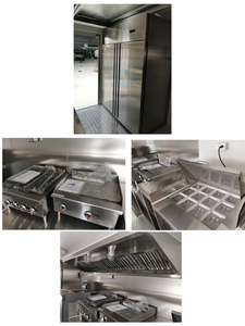 Remolque <span class=keywords><strong>de</strong></span> Comida Personalizado Totalmente Equipado, Freidora, Barra <span class=keywords><strong>de</strong></span> Ensaladas, Parrilla para <span class=keywords><strong>Hamburguesas</strong></span>, Estufa <span class=keywords><strong>de</strong></span> Barro, Cocina al Aire Libre - Product Image 4