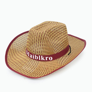 Summer Company's Printed Logo Outdoor Sunscreen Hat Sombrero <span class=keywords><strong>de</strong></span> vaquero <span class=keywords><strong>de</strong></span> paja <span class=keywords><strong>para</strong></span> hombres y mujeres al por mayor - Product Image 6