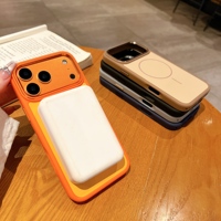 Coque arrière magnétique souple pour iPhone 17 Air 17e 16 15 14 12 11 13 Pro Max 18 – Étui de protection pour téléphone portable avec grande fenêtre