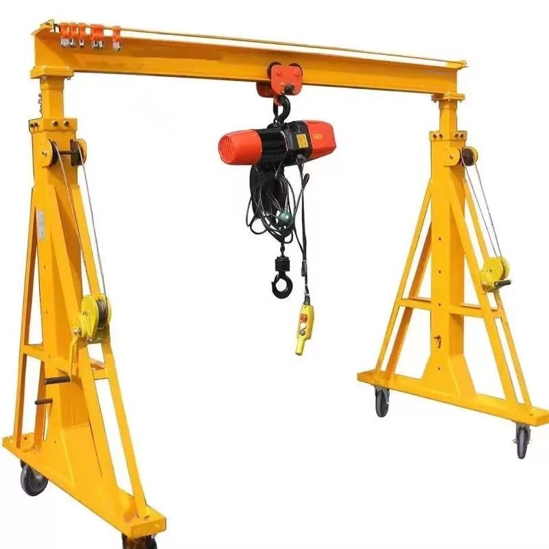 Customizable 5 Ton 5m Factory Direct Sale 30% Off Portable Mobile Remote Control Electric Trackless Gantry Crane with Hoists