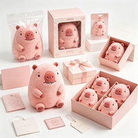 Peluche Capybara Rose Ultra Douce Kawaii avec Détail de Dentition pour Décoration Esthétique de Chambre et Cadeau