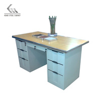 Société de Offre Spéciale Mobilier de bureau Bureau en acier Bureau Bureau en métal Table d'ordinateur avec tiroirs