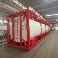 Conteneur-citerne à eau de 40 pieds en acier inoxydable 304, capacité 50 m³, avec poutre Q235B, poids propre de 10 000 kg, pour systèmes de transport