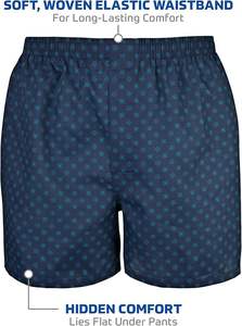 Bóxers de Algodón Tejido para Hombre al por Mayor, Absorben la Humedad, Costura Interior de 4.5 Pulgadas, Ajuste Relajado, Solapa Funcional, Ropa Interior Diaria, Logotipo Personalizado - Product Image 3