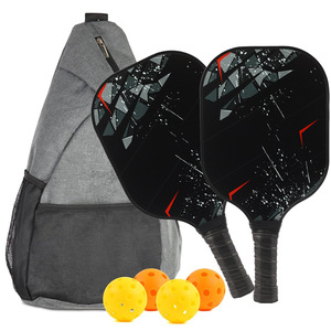 Palas de Pickleball de Fibra de Vidrio de 13.4 mm con Bolsa de Transporte de Nailon y Pelotas de Silicona para Entrenamiento, Entretenimiento y Carreras - Product Image 5