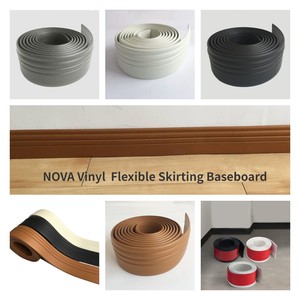 Thiết kế mới Vinyl cơ sở linh hoạt dính PVC Ốp chân tường dòng cho sàn phụ kiện khách sạn 10cm ván chân tường - Product Image 4