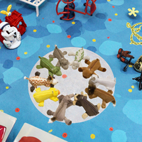 Vente en gros de trousses de maquillage en peluche animaux de la jungle mignons trousse à crayons tigre canard lion éléphant peluche boîte à crayons jouets en coton PP