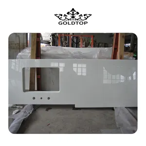 GOLDTOP OEM/ODM Artificial quartz Hot sell Wholesale crystal glass slabs price tile Nano Crystallized Glass kitchen island top