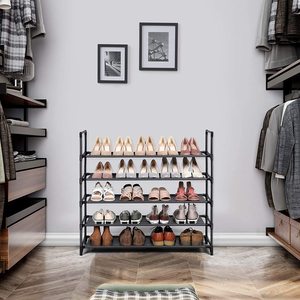 La moderna scarpiera <span class=keywords><strong>in</strong></span> ferro contiene 5-Tier 15 paia di <span class=keywords><strong>metallo</strong></span> scarpiera Free Standing <span class=keywords><strong>scarpiere</strong></span> <span class=keywords><strong>per</strong></span> armadietto degli ingressi - Product Image 6