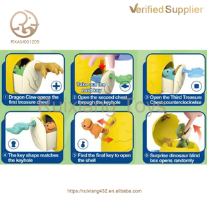 Huevos de Dinosaurio Sorpresa al por Mayor, Juguetes de Ensamblaje para Niños, Caja Ciega con Llave, Juguetes de Dinosaurio que Muerden, Novedad, Huevos de Dinosaurio Misteriosos - Product Image 2