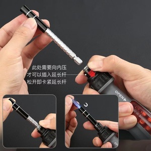 11 In 1 Multipurpose Ratcheting <b>Screwdriver</b> Set With Interchangeable Bits Chrome Finish Plastic Handle Anti Slip Texture Diy - Product Image 5