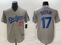 Nouveau maillot de baseball Los Angeles 2025 cousu OHTANI 17 avec tous les logos pour hommes
