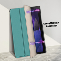 Étui pour samsung galaxy tab A8 10.5 pouces 2021 2022 SM-X200 SM-X205 flip tri-fold stand tablette smart cover