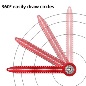 <span class=keywords><strong>Compas</strong></span> de traçage pour <span class=keywords><strong>charpentier</strong></span>, outil de traçage circulaire, marqueur à gratter et outil de mesure de lecture de mètre - Product Image 3