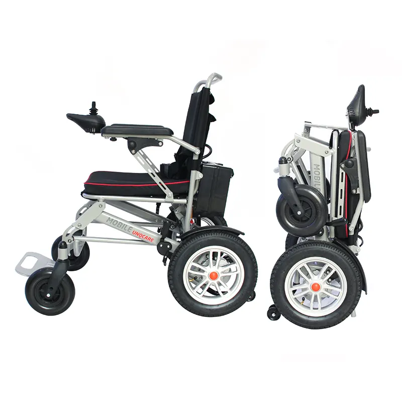 Fauteuil roulant électrique portable de haute qualité chaise de soins à domicile siège de roue fauteuil roulant pliant