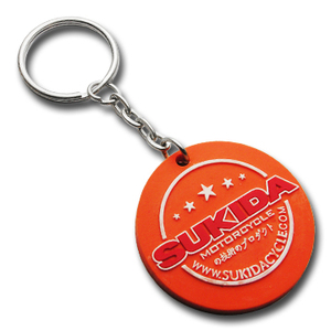 Porte-clés logo 3D, mousquetons promotionnels en caoutchouc souple pour cadeaux d'entreprise et personnels - Product Image 2