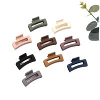 Pinces à cheveux carrées petites et givrées en plastique QIYUE de 8 cm pour filles, accessoires de mode pour femmes