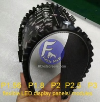 Pantalla LED Flexible para Interiores, Módulo de Video LED Curvo en Forma de X para Pared de Fondo en Eventos y Conferencias