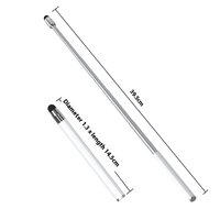 Stylet universel télescopique en alliage, pointeur rétractable capacitif pour tablette et ordinateur, bâton de lecture tactile en métal pour