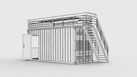 Vente flash : Kiosque portable de 20 pieds, modifié, préfabriqué, modulaire, café, conteneur d'expédition, bar