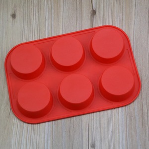 Molde Redondo de Silicona para Pastel de Seis Cavidades, Apto para Horno, Color Aleatorio, para Uso en la Cocina del Hogar - Product Image 3