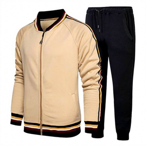 Ensemble de survêtement OEM confortable pour homme : sweat à capuche zippé et pantalon de jogging, coupe ajustée, vente en gros, personnalisable - Product Image 1