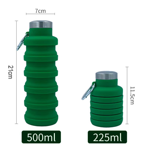 Bouteille d'eau pliable de 500 ml Bouteille d'eau en <span class=keywords><strong>silicone</strong></span> antidérapante Bouteille de <span class=keywords><strong>voyage</strong></span> en <span class=keywords><strong>silicone</strong></span> - Product Image 5