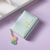 Motif kartun cantik dompet multiwarna tas kartu kulit kustom dompet tas kartu PU untuk wanita anak perempuan