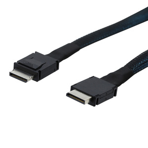 HOLLOW Oculink SFF8611 PCIE 4.0 Cable Male To Male 0.8M Customizable Length For Graphics Card Dock <b>Hard</b> <b>Drive</b> Connection - Product Image 3