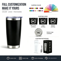 Mug de voyage isotherme en acier inoxydable à double paroi avec couvercle anti-fuite sans BPA, personnalisable avec logo, 20 oz et 30 oz, idéal comme cadeau d'entreprise