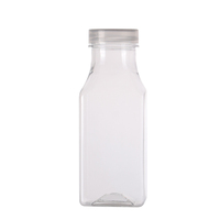 Bouteille en plastique biodégradable sans BPA de 250 ml pour lait, emballage transparent, bouteille de lait pour boissons, vente en gros