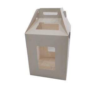 Wholesale Custom Birthday Wedding 10 X 10 X 12 Boxes For Cake Packing Tall Cake Boxs With Window