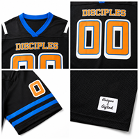 Maillot de football américain personnalisé pour hommes, maillot d'équipe en mesh, sublimation, surdimensionné, marque privée, vente en gros