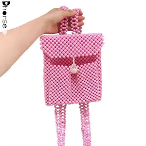Dhorse 패션 사용자 정의 핑크 수제 페르시 배낭 가방