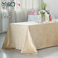 Nappe rectangulaire en velours épais de qualité supérieure 240 g/m², 90x132 pouces, pour événements, banquets, fêtes, mariages