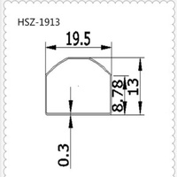 Boîtier de protection en PC pour bande LED T8, tube ignifuge en PC pour alimentation électrique