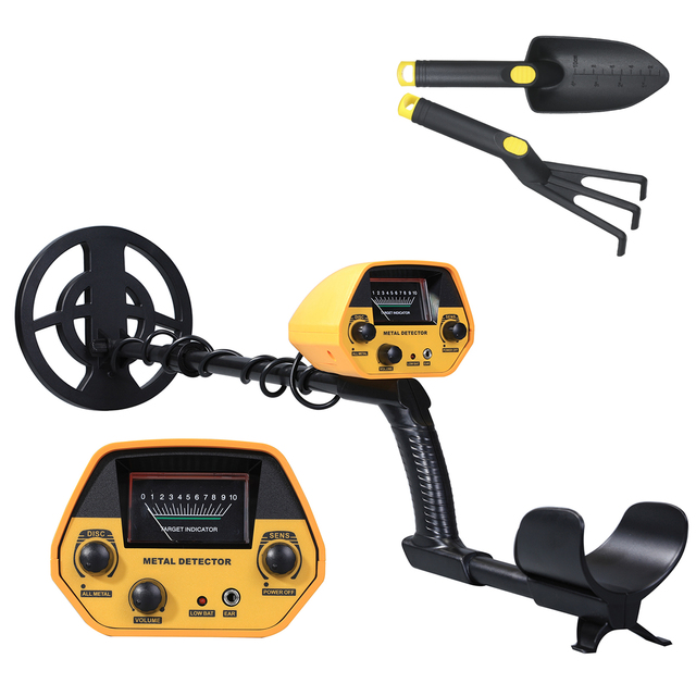 Portable High Sensitivity Metal Detector for Gold Jewelry & Treasure Industrial Underground with Plastic Sand Shovel Rack