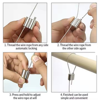 Pince à boucle OEM pour câble, double face, en acier, réglable, en alliage de zinc