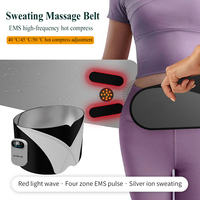 Masseur lombaire sans fil Chauffage et vibration électriques Ceinture de massage du bas du dos Soulagement de la douleur à la taille