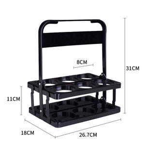 IStapromo Cadeaux - Porte-bouteilles de vin pliable personnalisé avec logo, en PP, pour 6/8 bouteilles, panier à bière pliable - Product Image 6