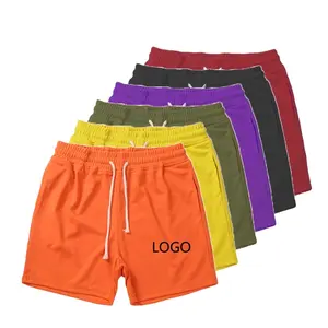 Pantaloncini sportivi in cotone poliestere pantaloncini sportivi personalizzati stampa Logo pantaloncini sportivi estivi