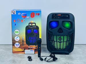 ใหม่ 8 นิ้ว QL-1803 แบบพกพากลางแจ้งสเตอริโอลําโพงระบบไฮไฟ caixa de som วูฟเฟอร์ลําโพงลําโพงคาราโอเกะพร้อม <span class=keywords><strong>mi</strong></span> - Product Image 6