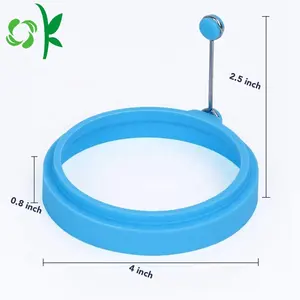 OKSILICONE High Quality Egg Cooking Rings Non Stick Silicone Pancake Breakfast Kitchen Cooking Tools Fried Egg